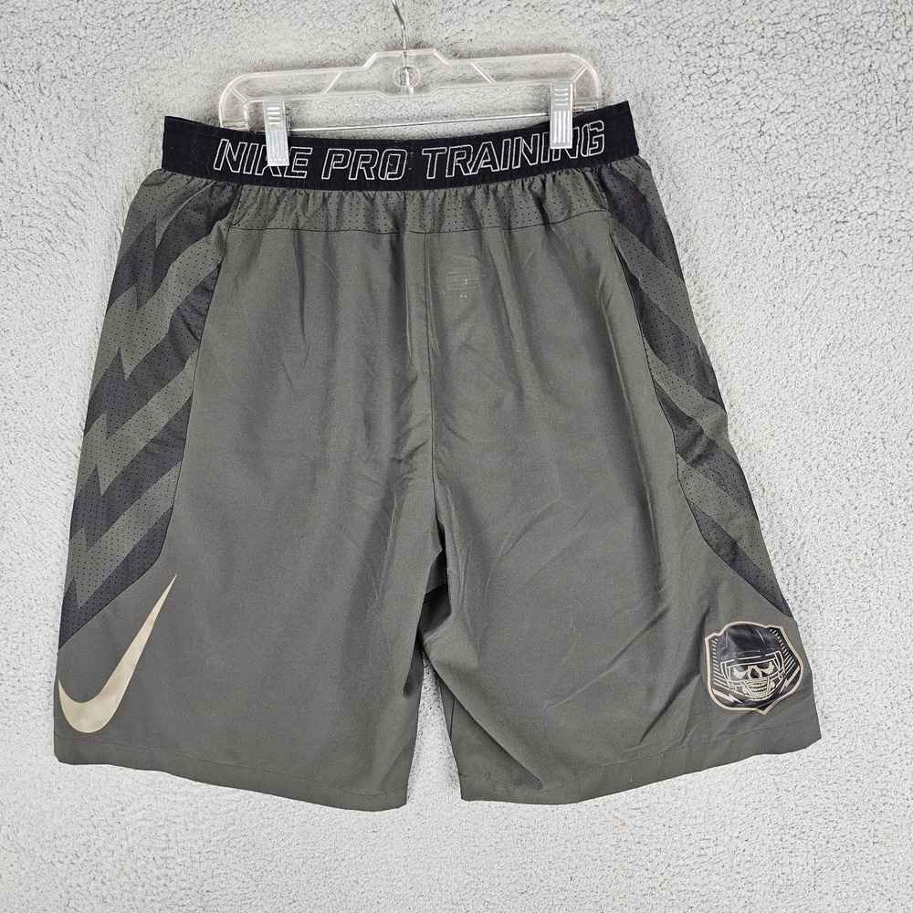 Nike Pro Training Shorts Men Large Performance Ghost Football Nike Elite Skull